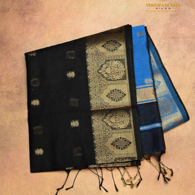 Chanderi Sarees-VSC42E Black