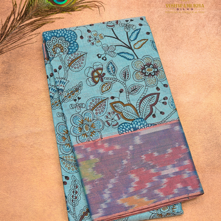 Kanchi Cotton-VSKC12 Peacock blue