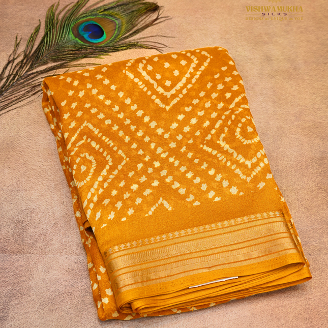 Bandhini Saree-VSBN1C yellow