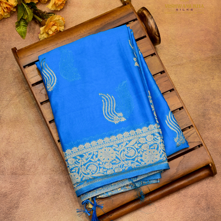 Banaras Georgette-VSGF9A Sky blue