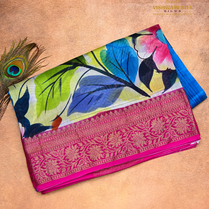 Chanderi Sarees-VSC43H Blue