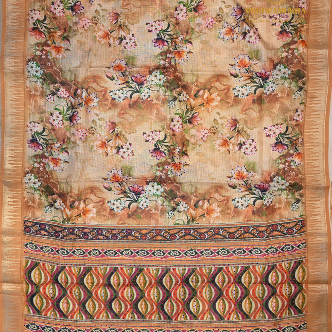Silk Kota Sarees-VSSK1A Beige