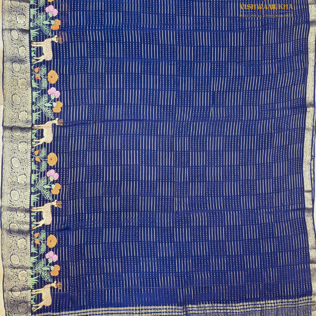 Dola Silk-VSD3F Navyblue