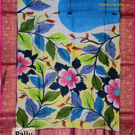 Chanderi Sarees-VSC43H Blue