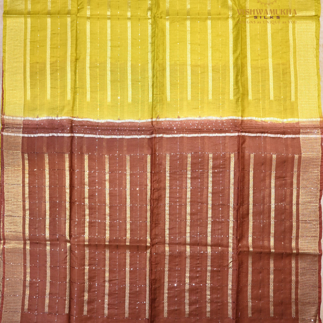 Chanderi Saree-VSC18 Yellow