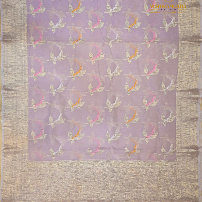 Jamdhani Crushed-VSJC9D Lavender