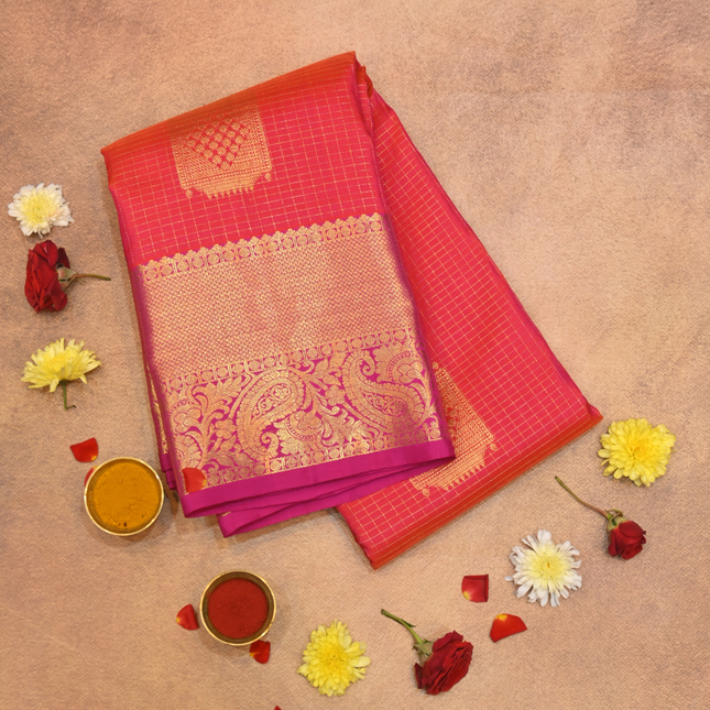 Kanchipuram Silk Saree-VSKP140