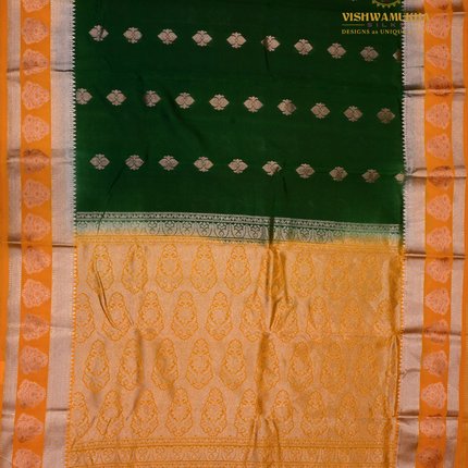 Semi Soft Pattu-VSSP48B Dark Green