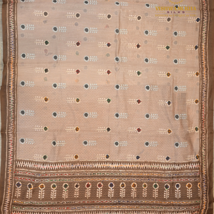 Chanderi Sarees-VSC40A brown
