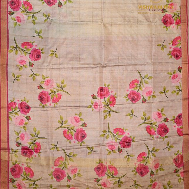 Semi Tussar-VSST13A Beige