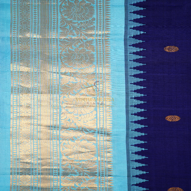 Blue Gadwal Pattu Sarees