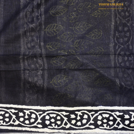 Linen Sarees-VSL18 Balck