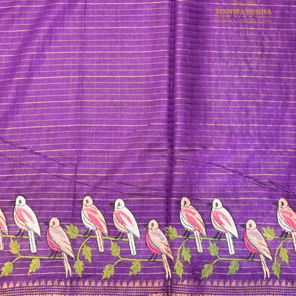 Chanderi saree-VSC34 Purple (5)