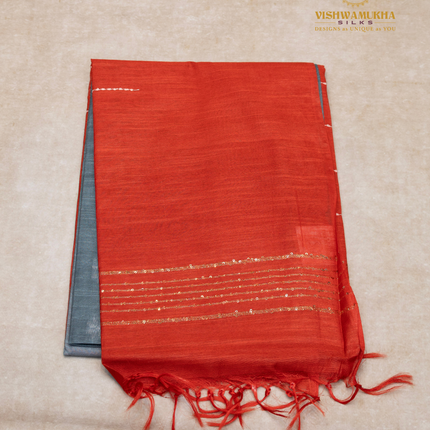 Chanderi Saree-VSC19 Gray