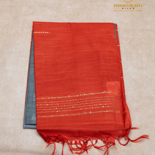 Chanderi Saree-VSC19 Gray