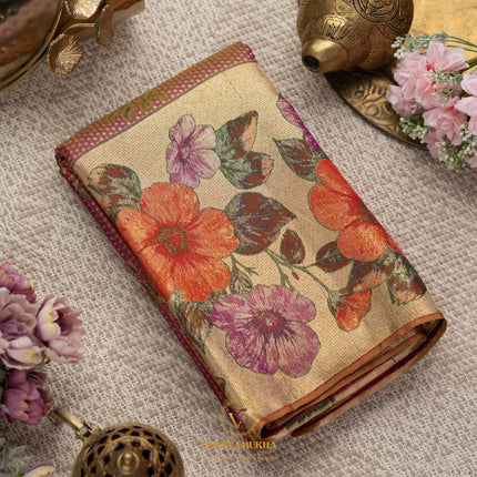 Kanchipuram Silk Saree-VSKP120