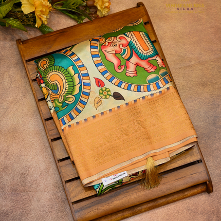 Semi Paithani-VSPT1C Beige