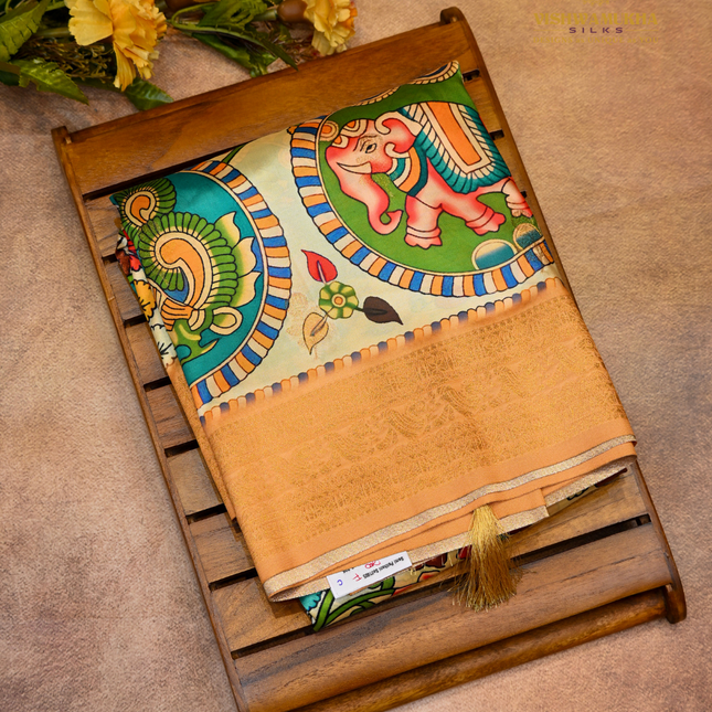 Semi Paithani-VSPT1C Beige