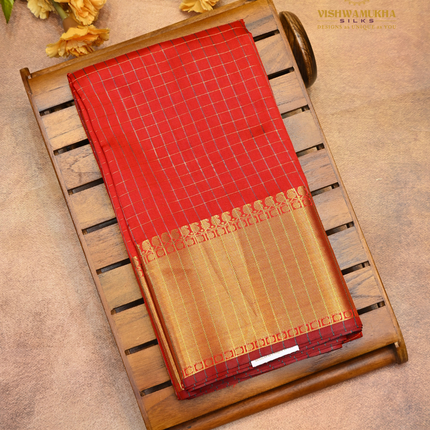 Banaras Vintage Sarees-VSBS3 red