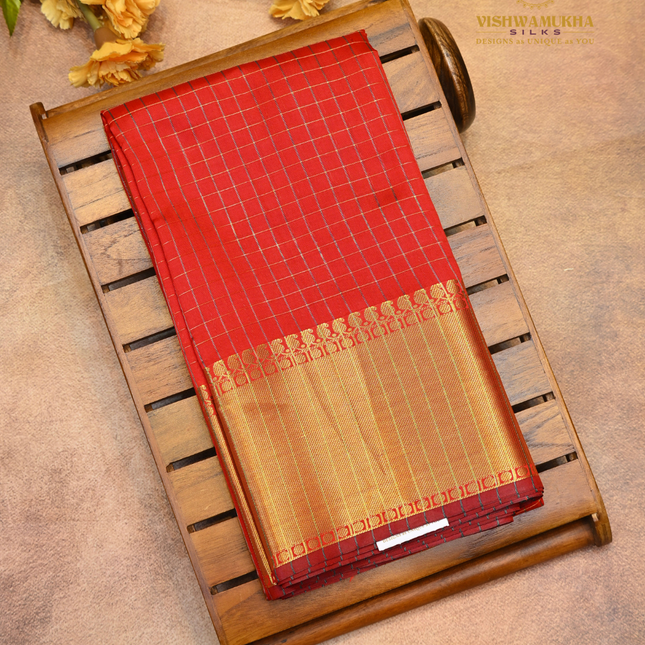 Banaras Vintage Sarees-VSBS3 red