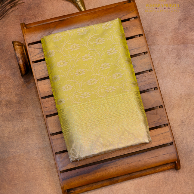 Semi Soft Pattu-VSSP53 Chartreuse