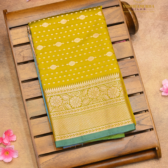 Semi Soft Pattu-VSSP52A Mehandi Green