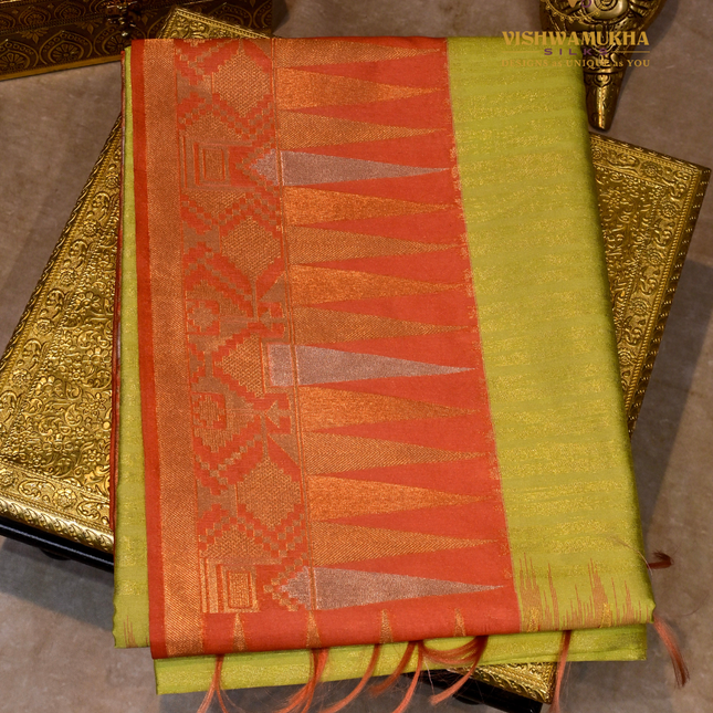 Art Silk-VSAS1 Mehandi green