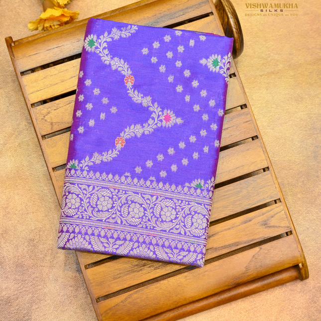 Banaras Soft Silk-VSBS3D Violet