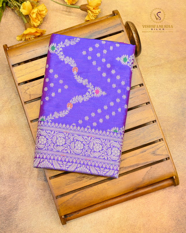 Banaras Soft Silk-VSBS3D Violet