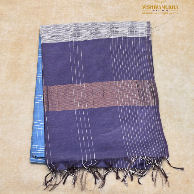 Chanderi Saree-VSC13 Blue