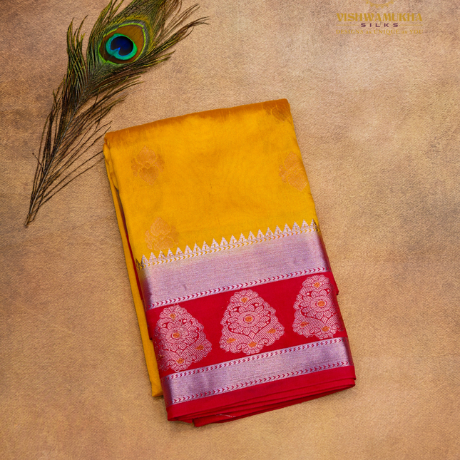 Semi Soft Pattu-VSSP48A Yellow