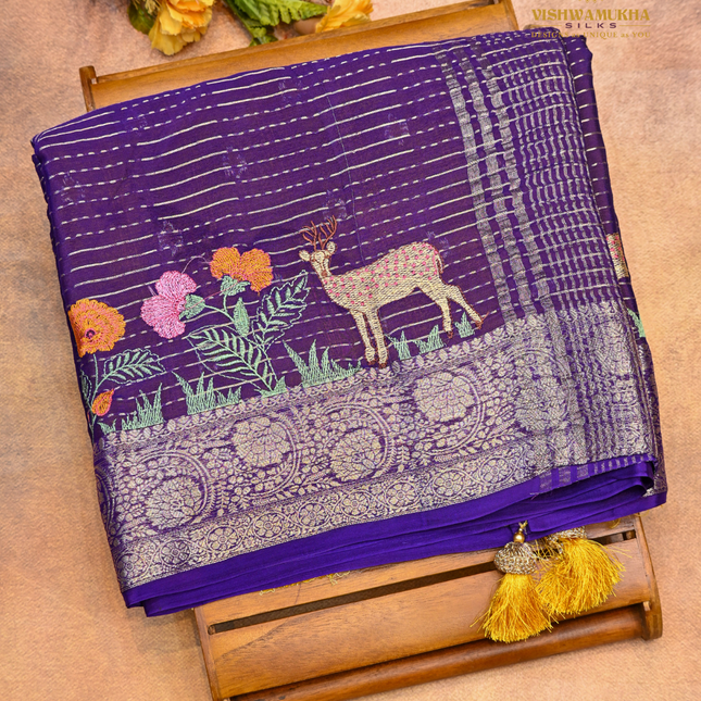Dola Silk-VSD3 Royal Blue