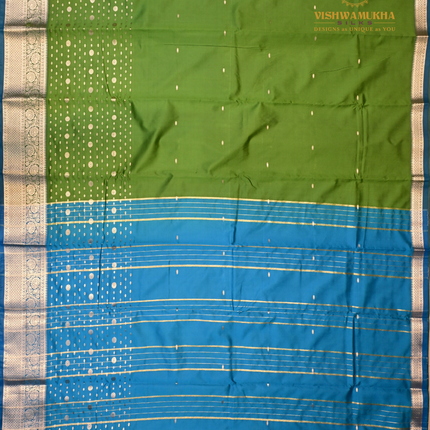 Semi Soft Pattu-VSSP52H Mehandi green