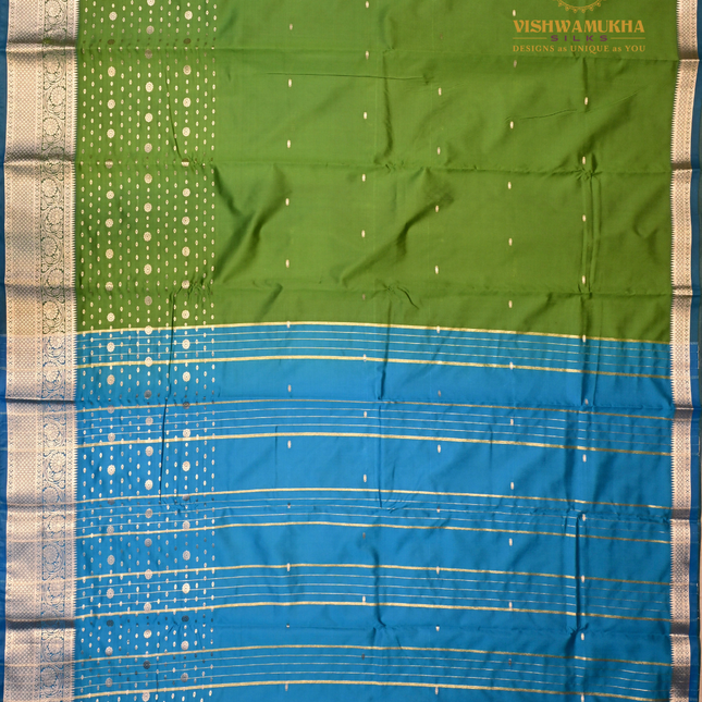 Semi Soft Pattu-VSSP52H Mehandi green