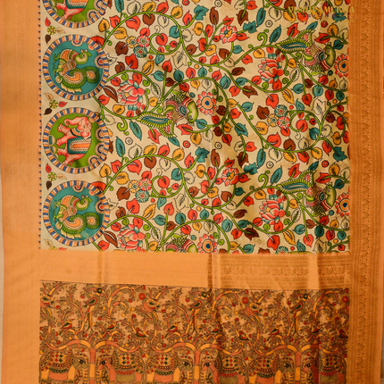 Semi Paithani-VSPT1C Beige