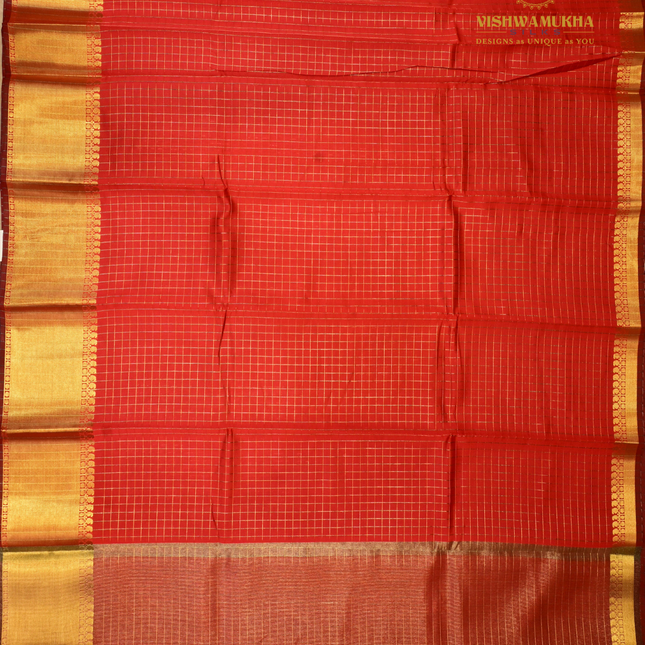 Banaras Vintage Sarees-VSBS3 red