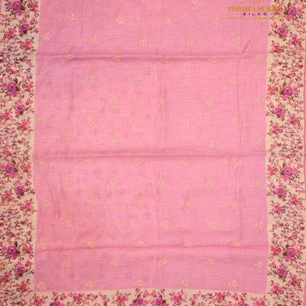 Linen Sarees-VSL08 Pink