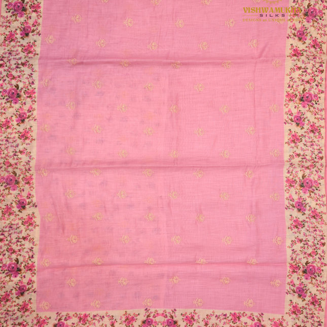 Linen Sarees-VSL08 Pink