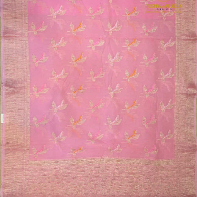 Jamdhani Crushed-VSJC9E Pink