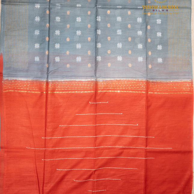 Chanderi Saree-VSC19 Gray