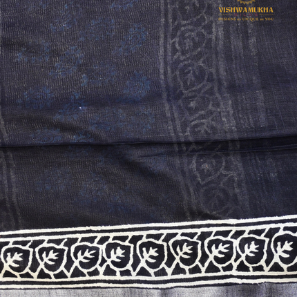 Linen Sarees-VSL19 Balck