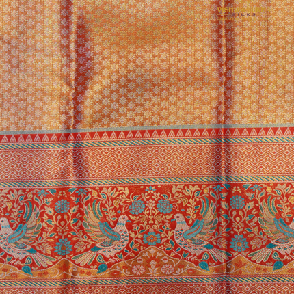 Semi pattu Meenakari-VSSP59F Green