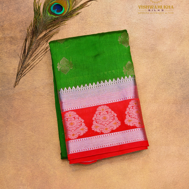 Semi Soft Pattu-VSSP48C Green