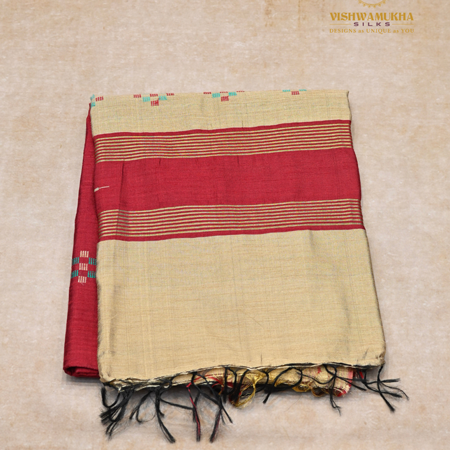 Dupion Silk-VSDS4 Red