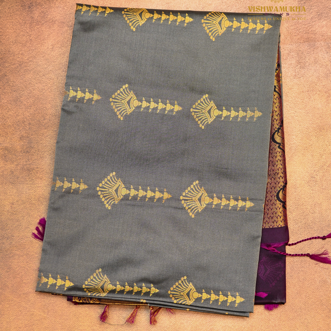 Semi Soft Pattu-VSSP47B grey