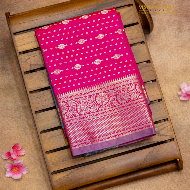 Semi Soft Pattu-VSSP52D Rani Pink