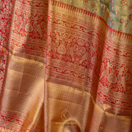Kanchipuram Silk Saree-VSKP124