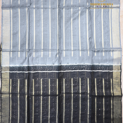 Chanderi Saree-VSC20 Gray