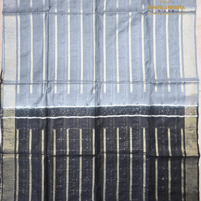Chanderi Saree-VSC20 Gray