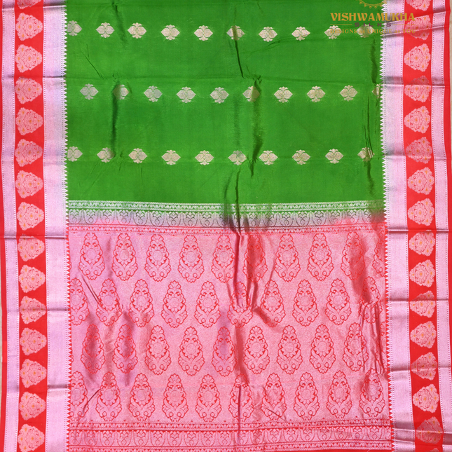 Semi Soft Pattu-VSSP48C Green